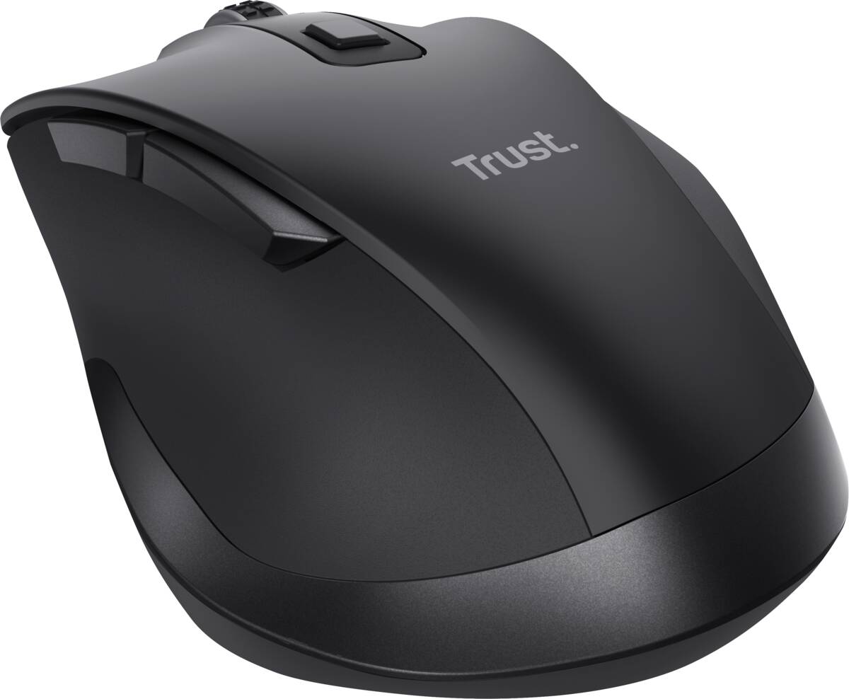 Trust Trust Fyda Rechargeable Wireless Comfort Mouse Eco zwart