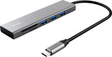 Trust Trust Halyx Fast USB-C Hub & Card Reader