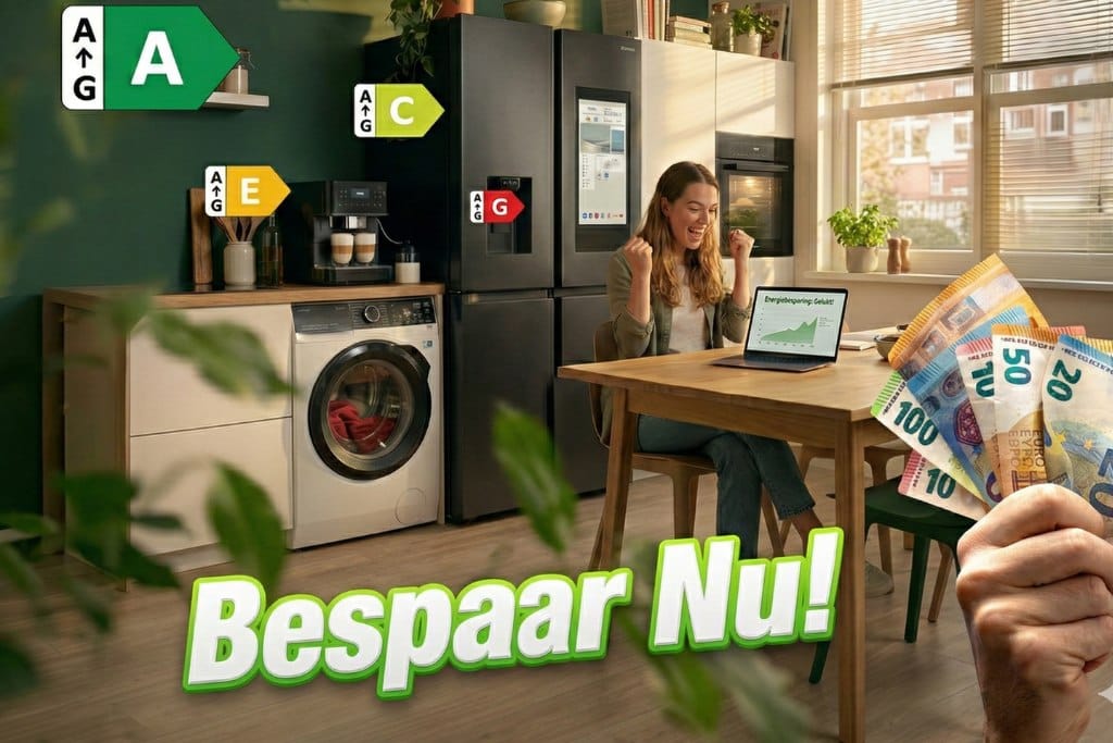 Besparen energiezuinige apparaten