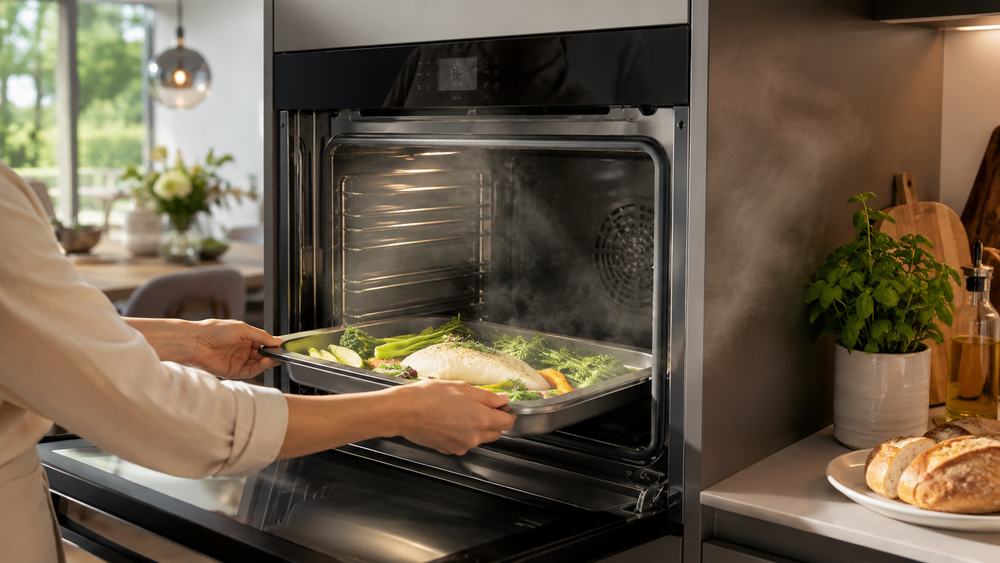 Dampende ovenschotel met verse groenten