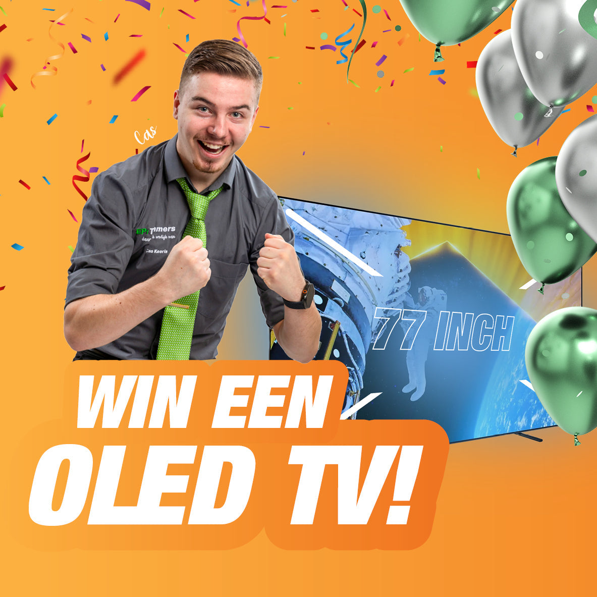 Vier mee en win een 77 inch OLED TV!