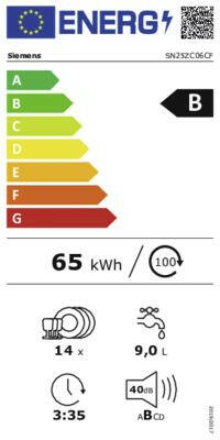 Siemens SN25ZC06CF geborsteld staal