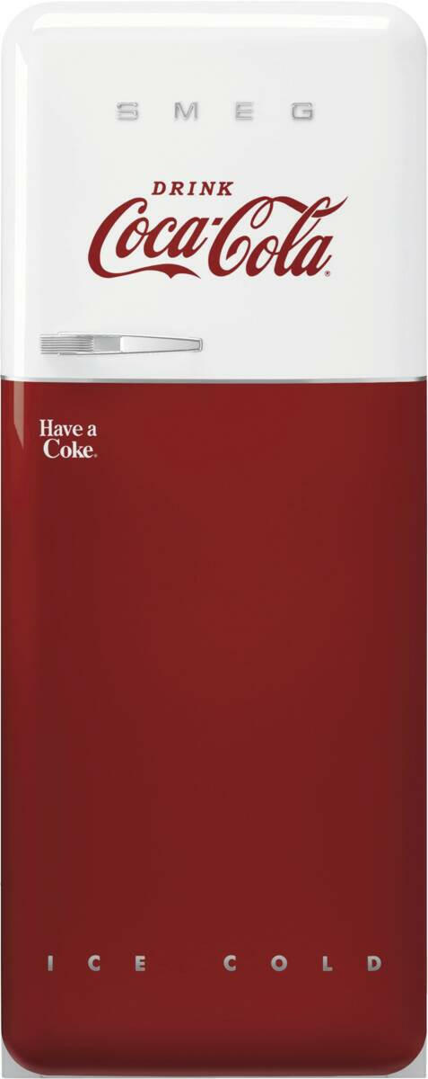 Smeg FAB28RDCC5 50’s Style Coca Cola rood-wit.