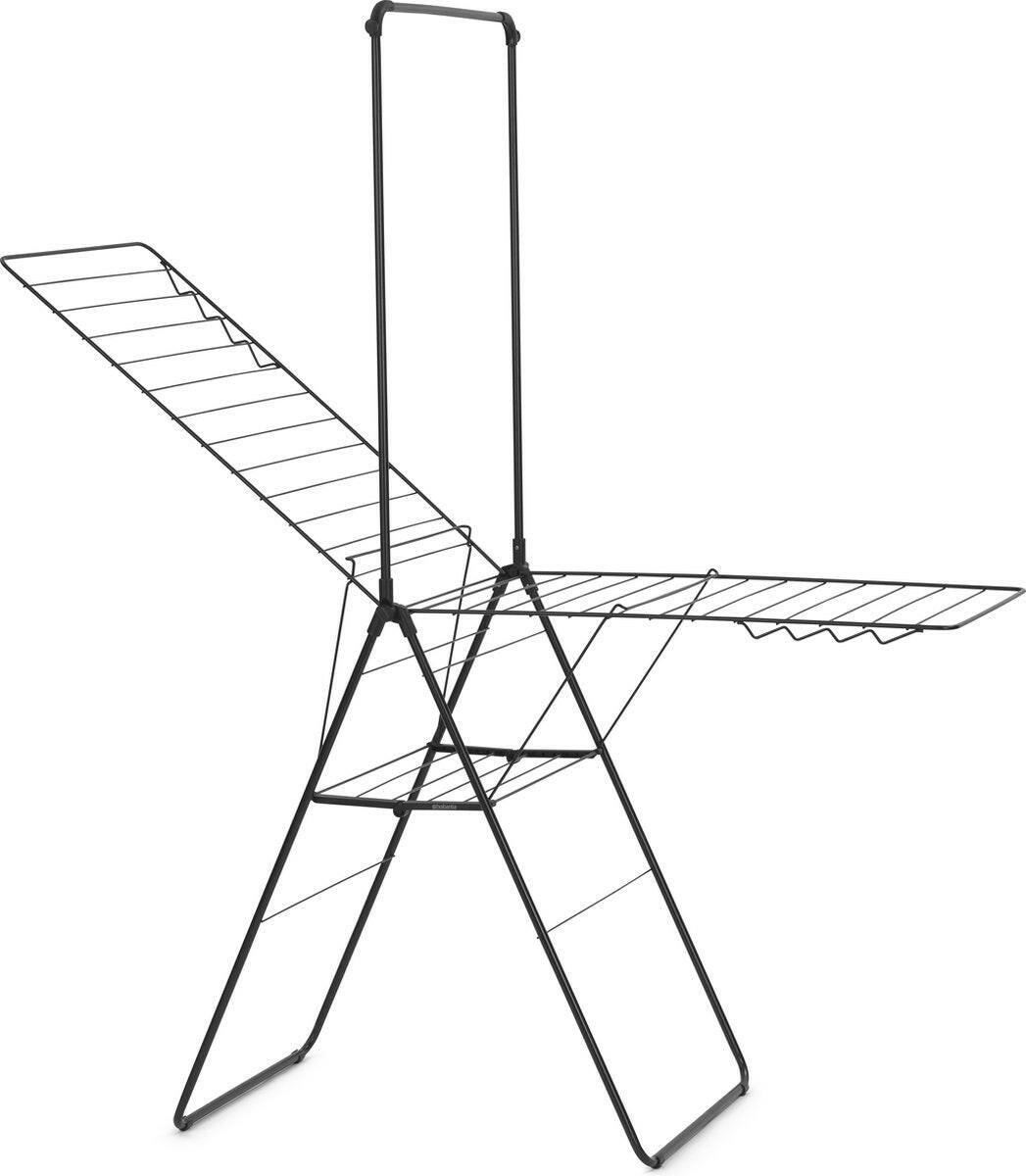 Brabantia HangOn Droogrek 25m - Inklapbaar Wasrek - Matt Black