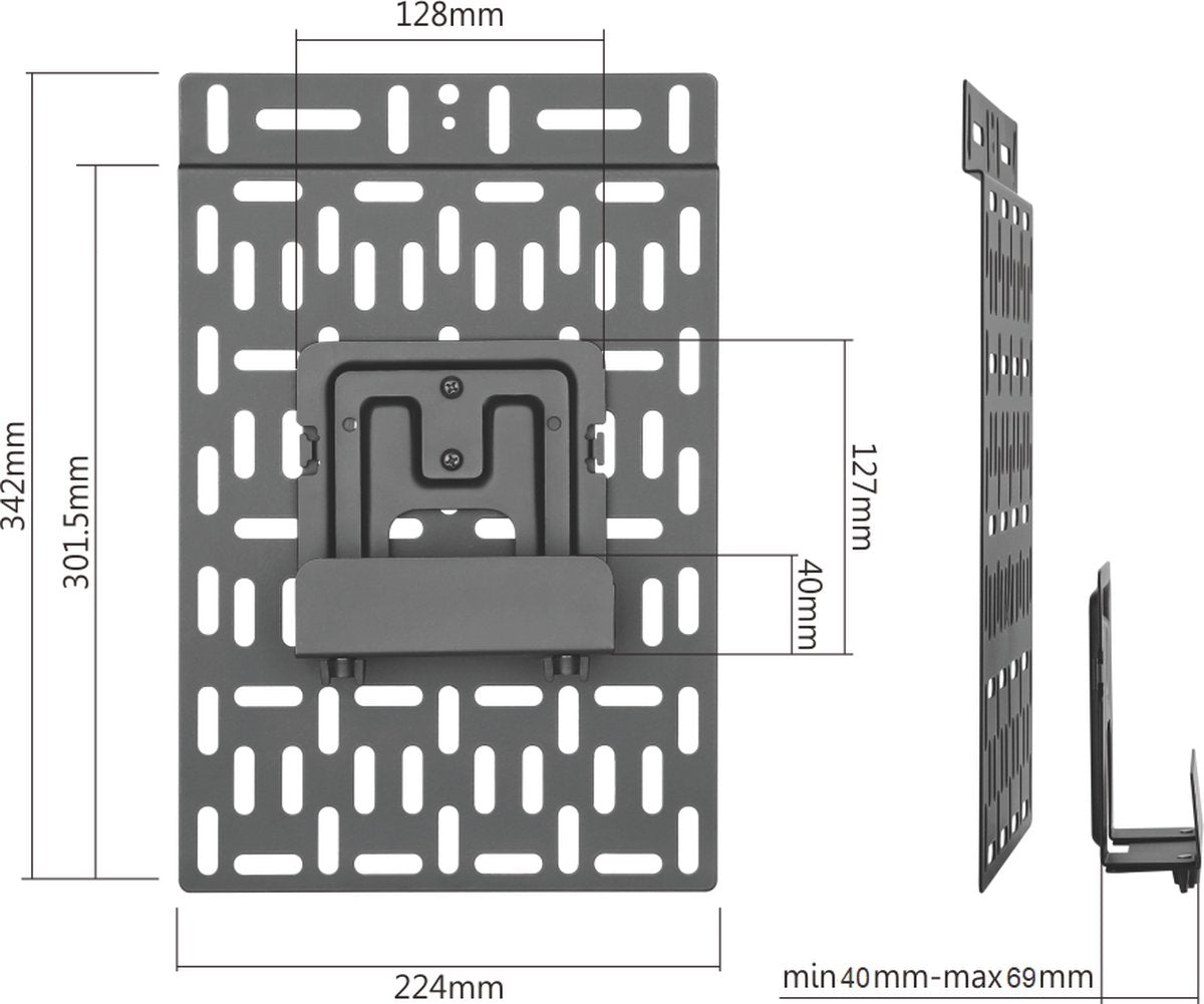 Cavus Universele houder voor Multimedia speler + montageplaa