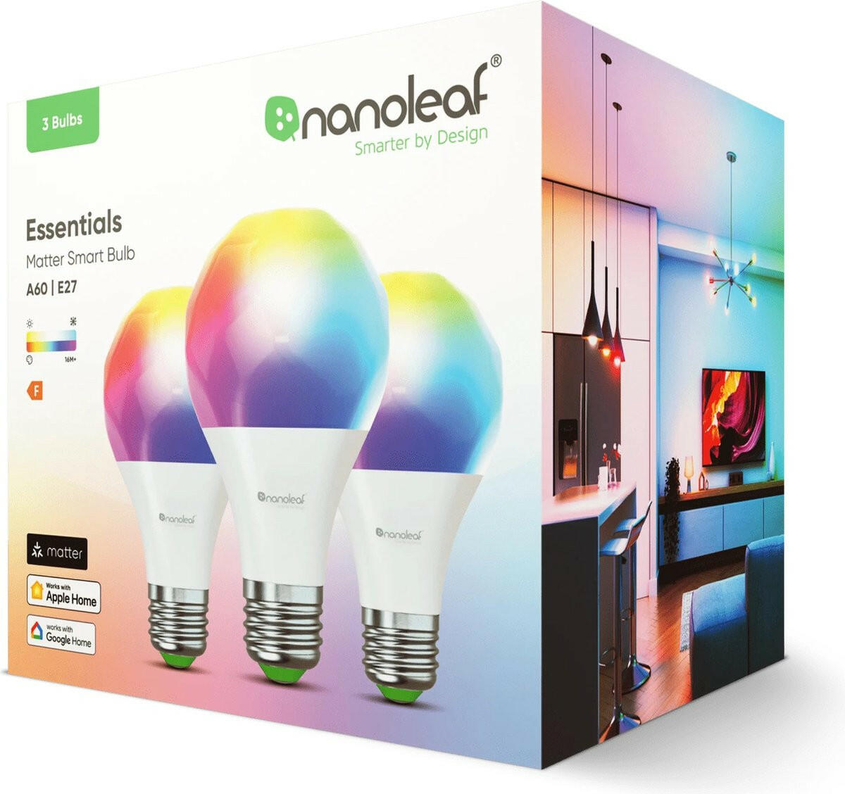 Nanoleaf Matter E27 Smart Bulbs (3 Pack)