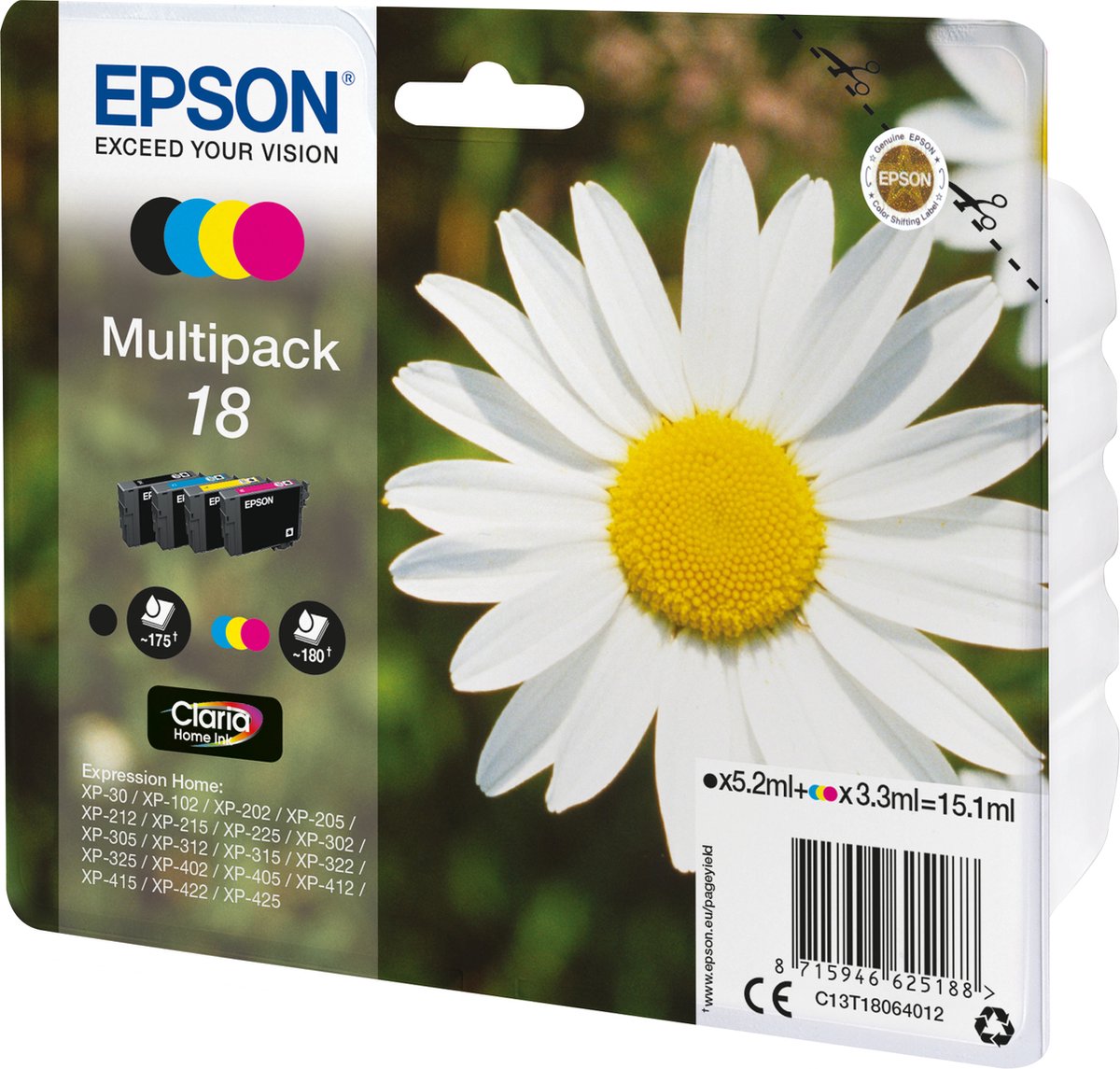 EPSON INKTCARTRIDGE T1806 MULTIPACK