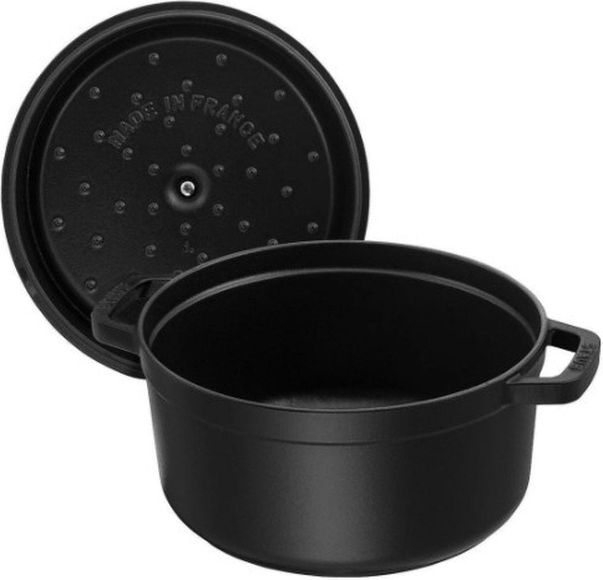 Staub Ronde cocotte 24cm - zwart