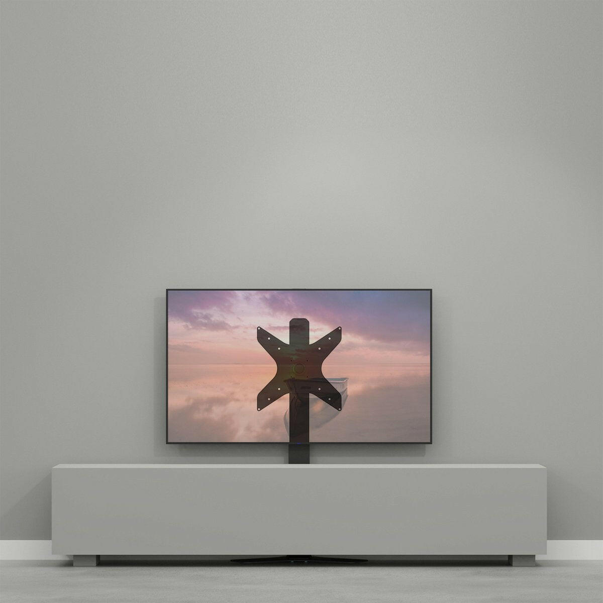 CAVUS VLOERSTANDAARD HYBRID ZWART 120CM VESA 400X300