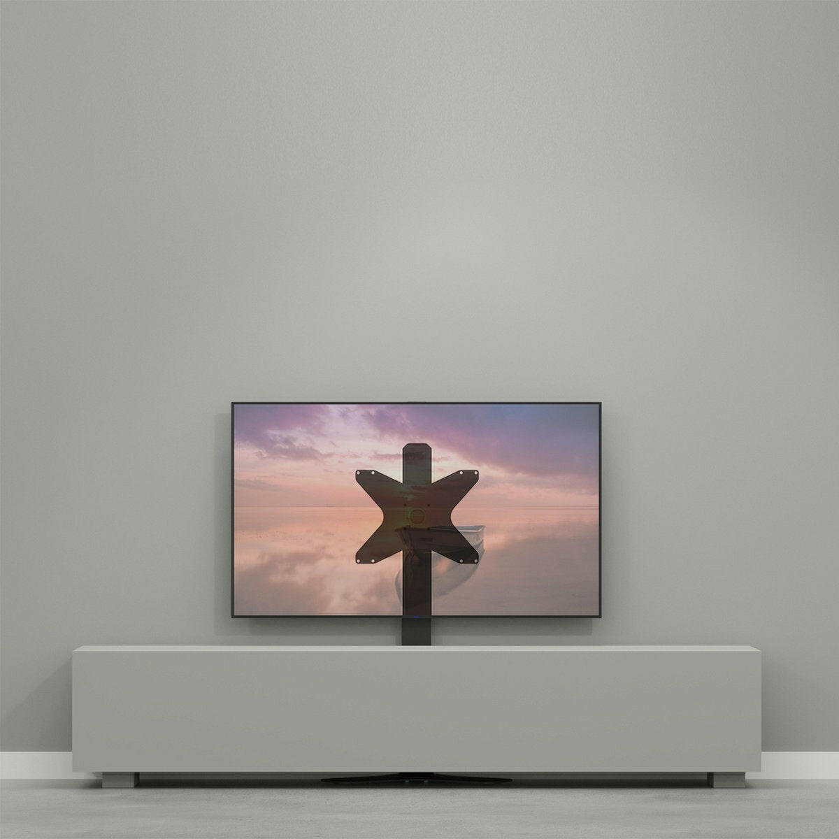 CAVUS VLOERSTANDAARD HYBRID ZWART 120CM VESA 400X300