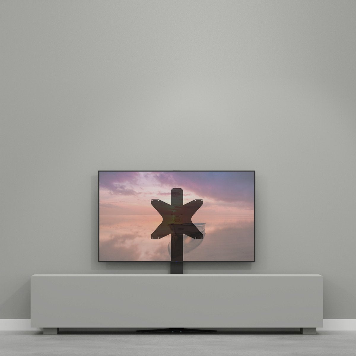 CAVUS VLOERSTANDAARD HYBRID ZWART 120CM VESA 400X400