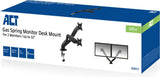 ACT AC8312 Monitorarm met gasveer voor 2 schermen
