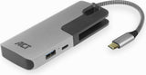 ACT AC7052 USB-C Hub 3.0 3-Poorts + Cardreader + USB-C PD