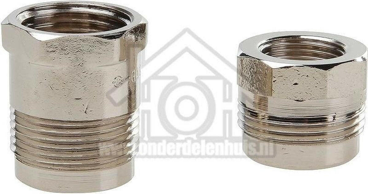 Easyfiks Gas Aansluitkoppeling 1/2 en 3/8 INCH RECHT (2 STUK