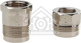 Easyfiks Gas Aansluitkoppeling 1/2 en 3/8 INCH RECHT (2 STUK