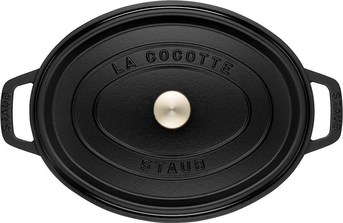 Staub Ovale cocotte 33cm - zwart