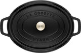 Staub Ovale cocotte 33cm - zwart