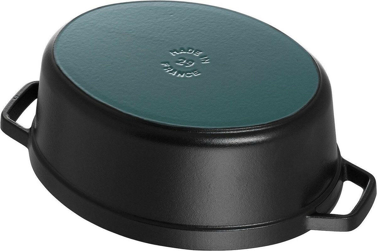 Staub Ovale cocotte 33cm - zwart