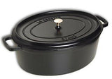 Staub Ovale cocotte 33cm - zwart