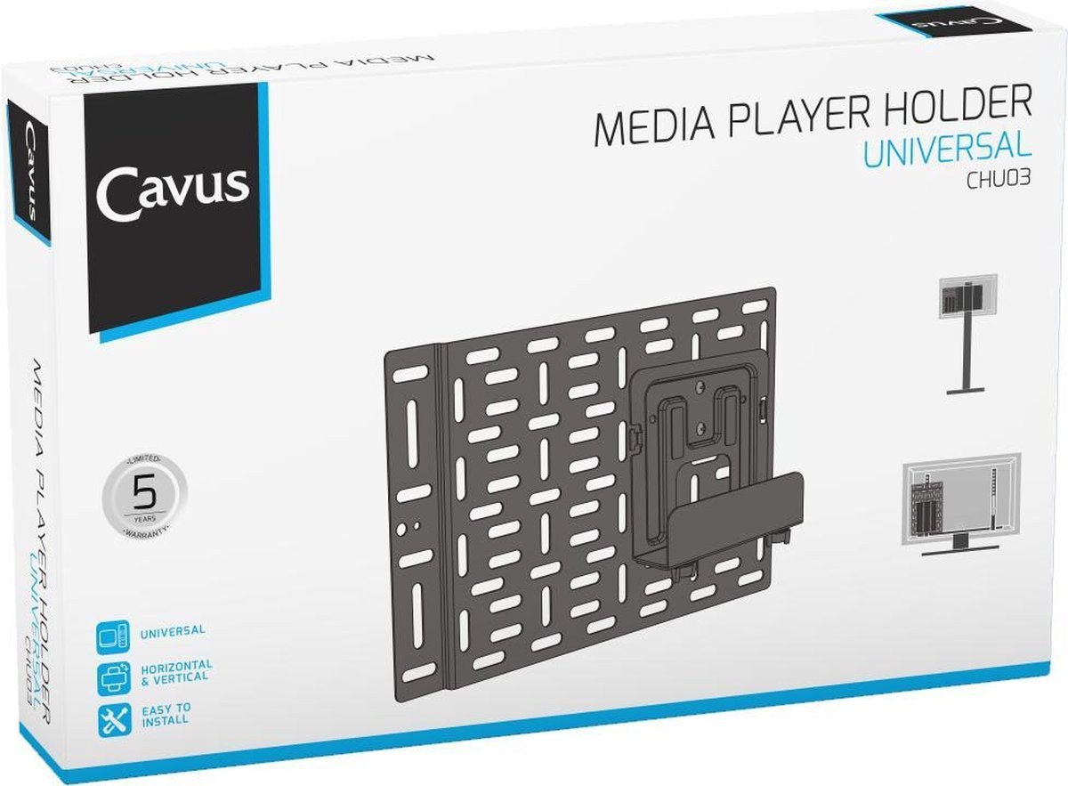 Cavus Universele houder voor Multimedia speler + montageplaa