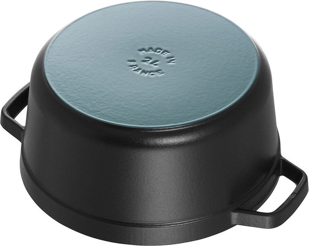 Staub Ronde cocotte 24cm - zwart