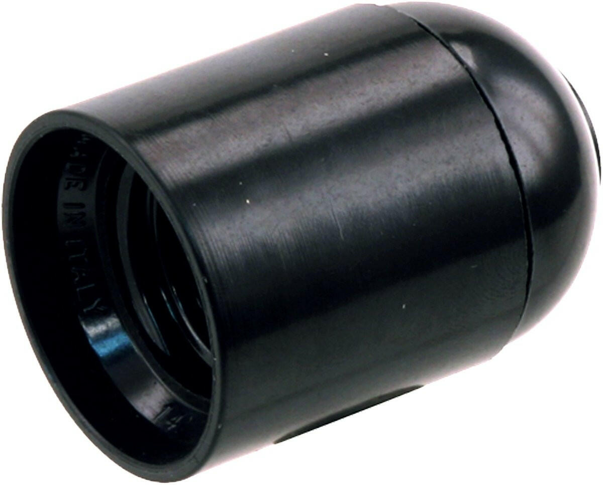 ELECTRA LAMPHOUDER GLAD ZWART E27