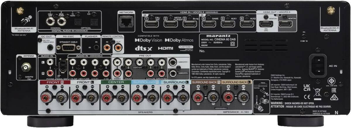 Marantz CINEMA 60DAB zwart.