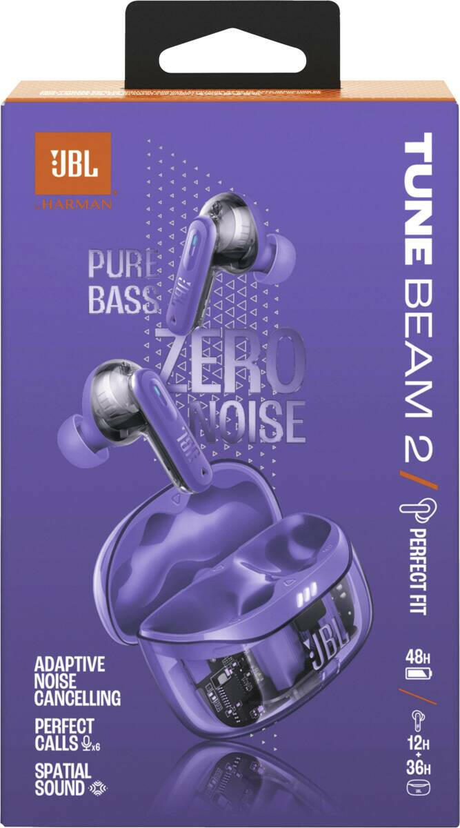 JBL Tune Beam 2 ghost paars
