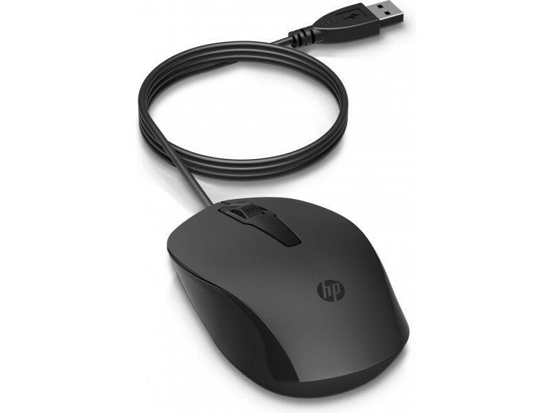 HP 150 Wired Mouse zwart