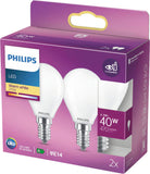 Philips LED classic 40W P45 E14 WW FR ND 2PF/6 - 2er Pack