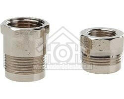 Easyfiks Gas Aansluitkoppeling 1/2 en 3/8 INCH RECHT (2 STUK