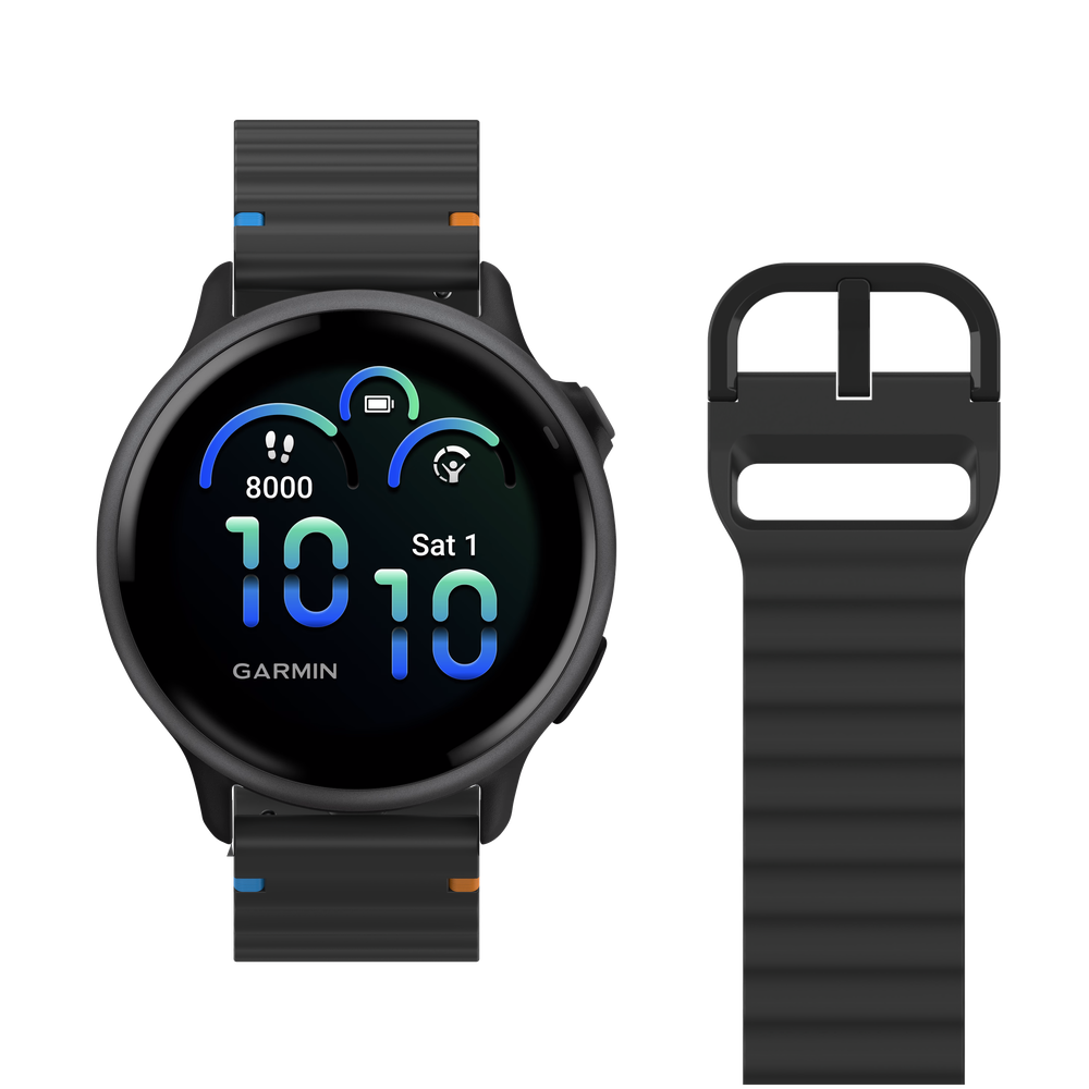 Just in Case ActiveFlex Strap Garmin Vivoactive 5/6 Black