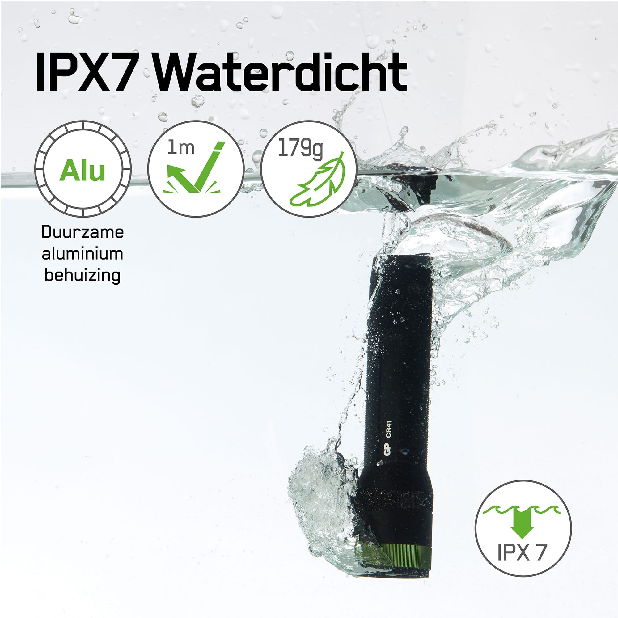 GP ZAKLAMP 1X 18650 650 LUMEN
