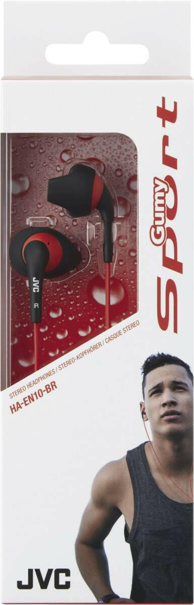 JVC HA-EN10 zwart-rood