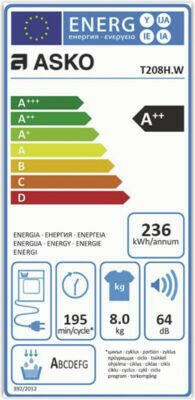 Asko T208H.W wit.