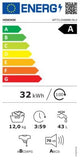 Hisense WF7I1248BBR/BLX zwart
