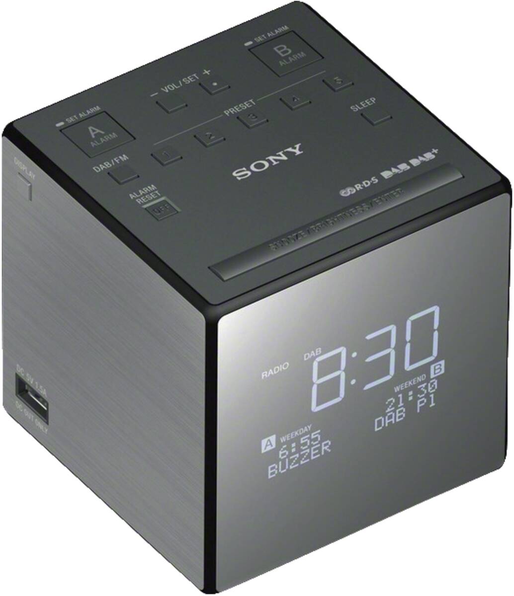 Sony XDR-C1DBP met DAB+ zilver-zwart