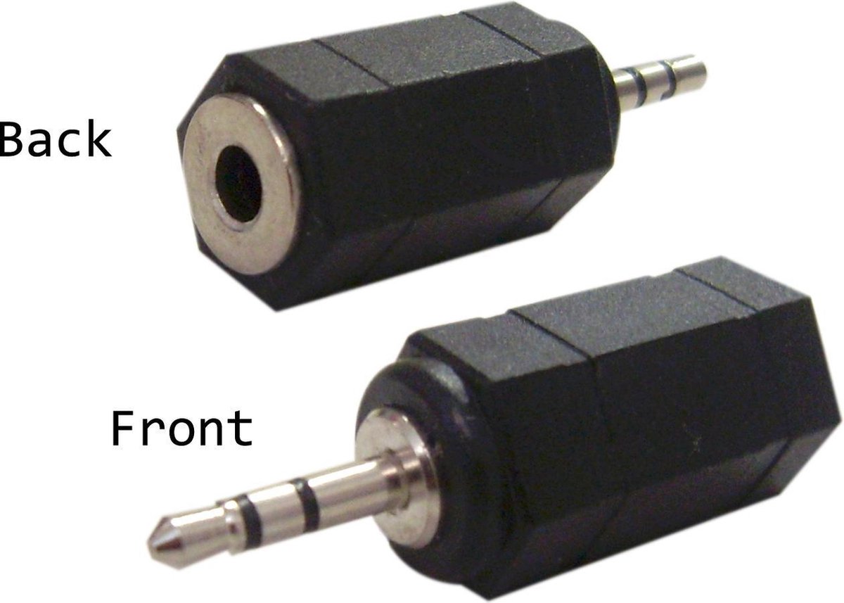 Easyfiks Verloopstekker 2,5mm Male Contra 3,5mm Female