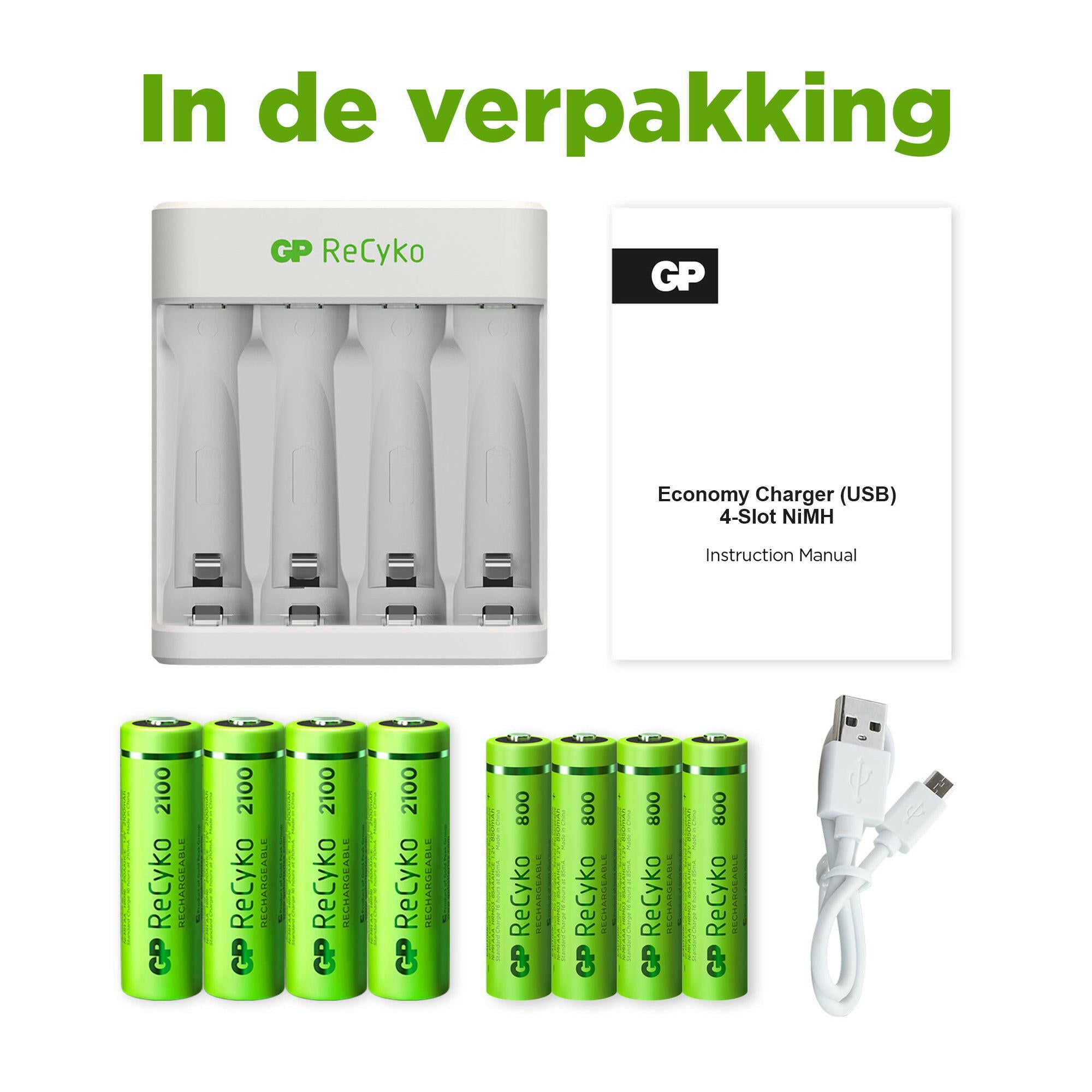 GP OPL.BAT. 4X AA+AAA + LADER