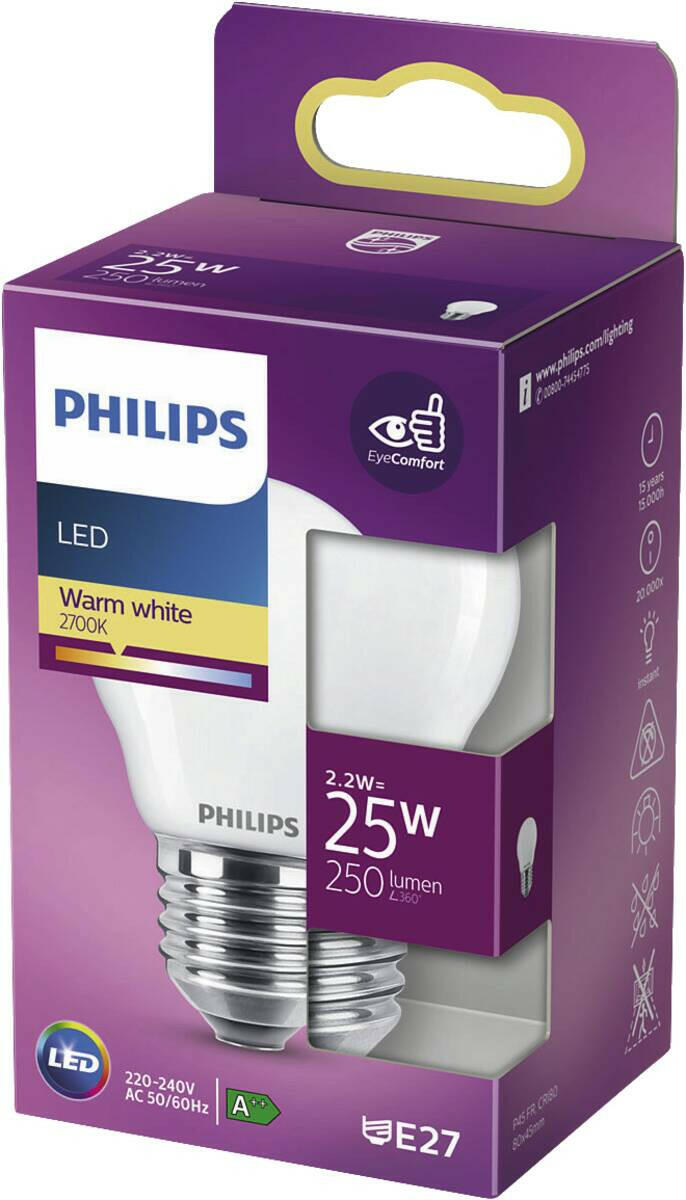 Philips LED classic 25W P45 E27 WW FR ND SRT4.