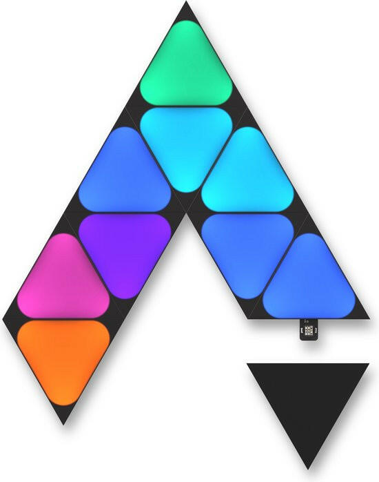 Nanoleaf Shapes Black Mini Triangles Expansion Pack - 10 pan