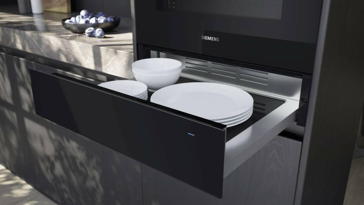 Siemens BI710C1B1 iQ700, Opwarm/warmhoudlade 14 cm push/pull.