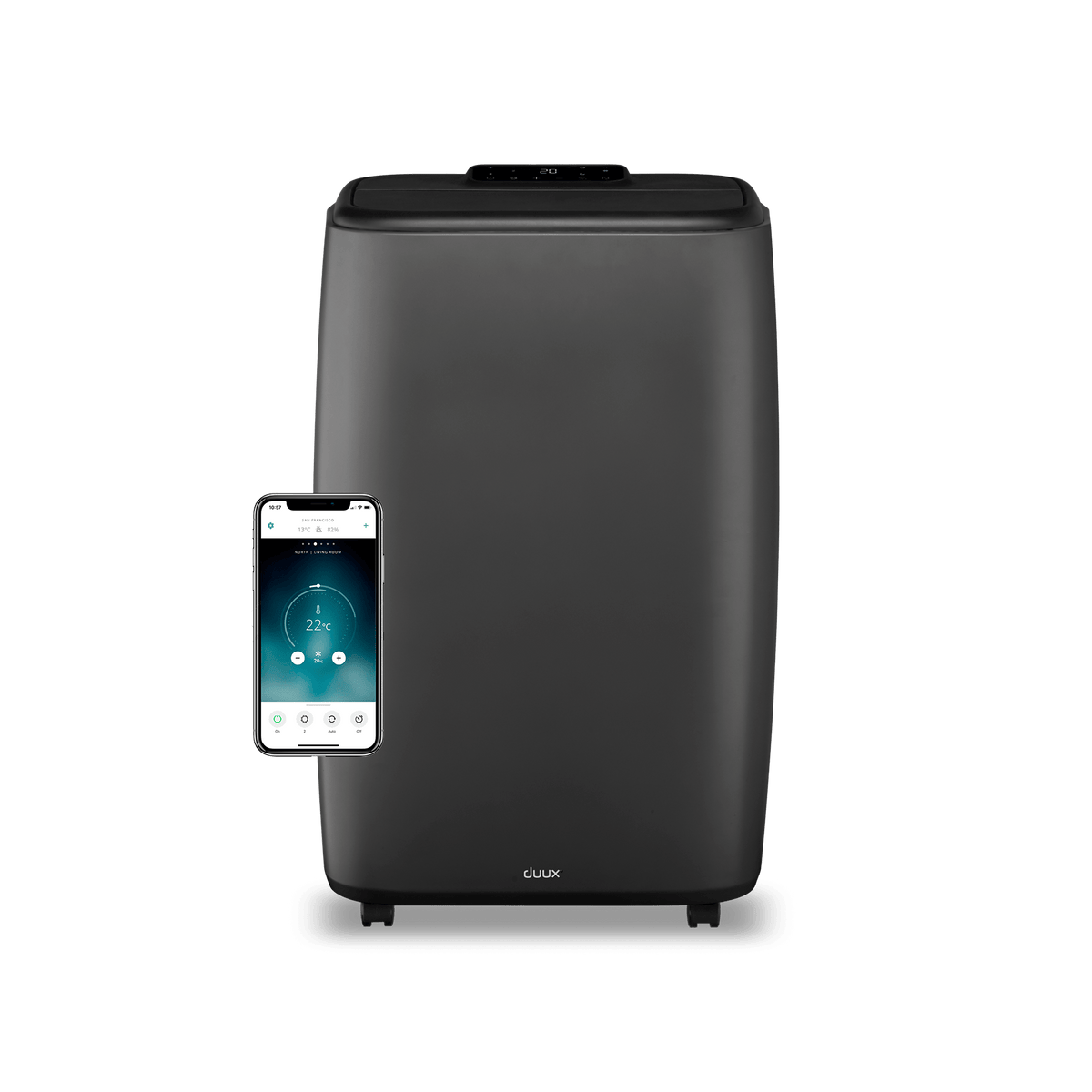 Duux North Smart Airco 12.000 BTU Gray Black
