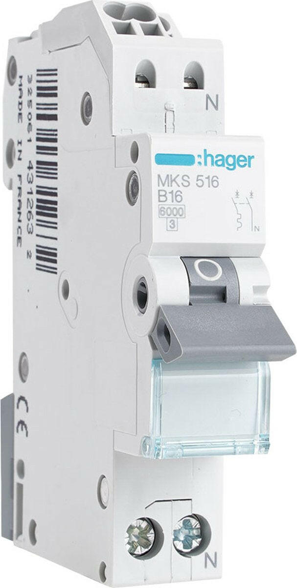 MHN520 HAG INST.AUT.1P+N 20A B 4,5K