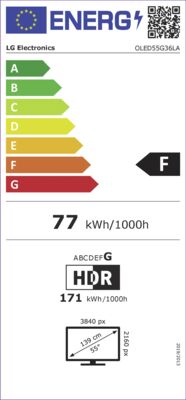 LG OLED55G36LA zilver