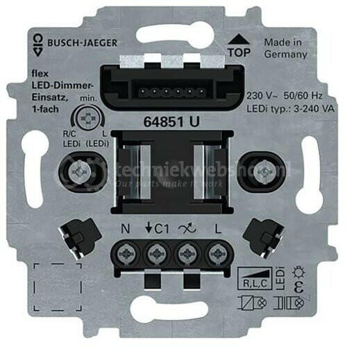 64851 U BUS FLEX LED-DIMMERSOKKEL 1-V.