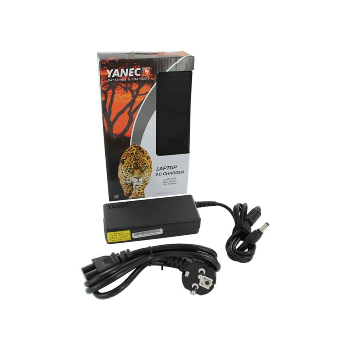 Yanec Laptop AC Adapter 90W (voor Asus, Medion, Packberd Bel