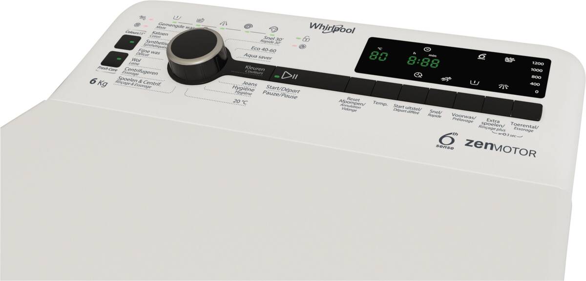 Whirlpool TDLRBX 6252BS BE wit