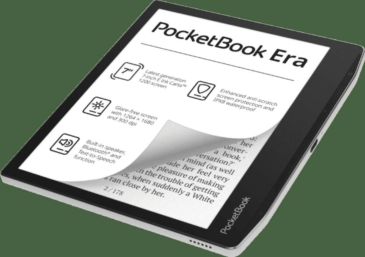 Pocketbook 700 Era Touchscreen 16 GB zwart-zilver.