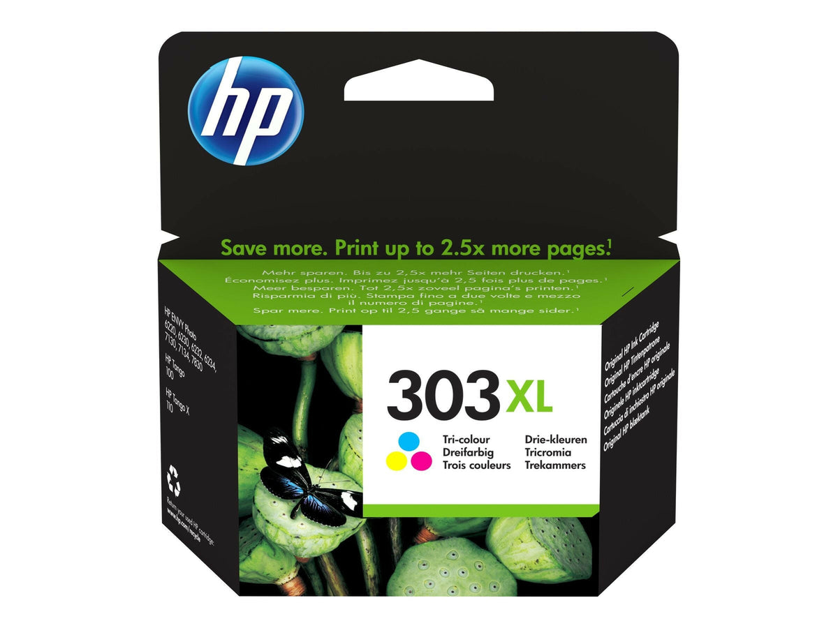 HP 303XL ORIGINELE HIGH-CAPACITY DRIE-KLEUREN INKTCARTRIDGE.